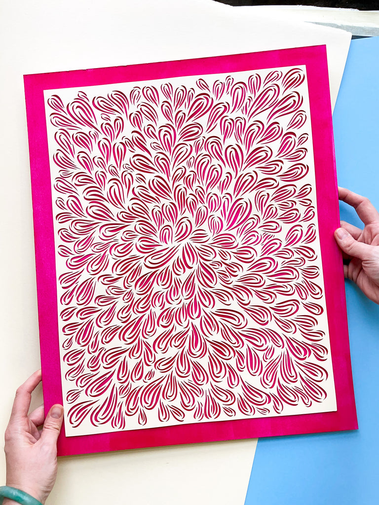 Abstract Flow Papercutting