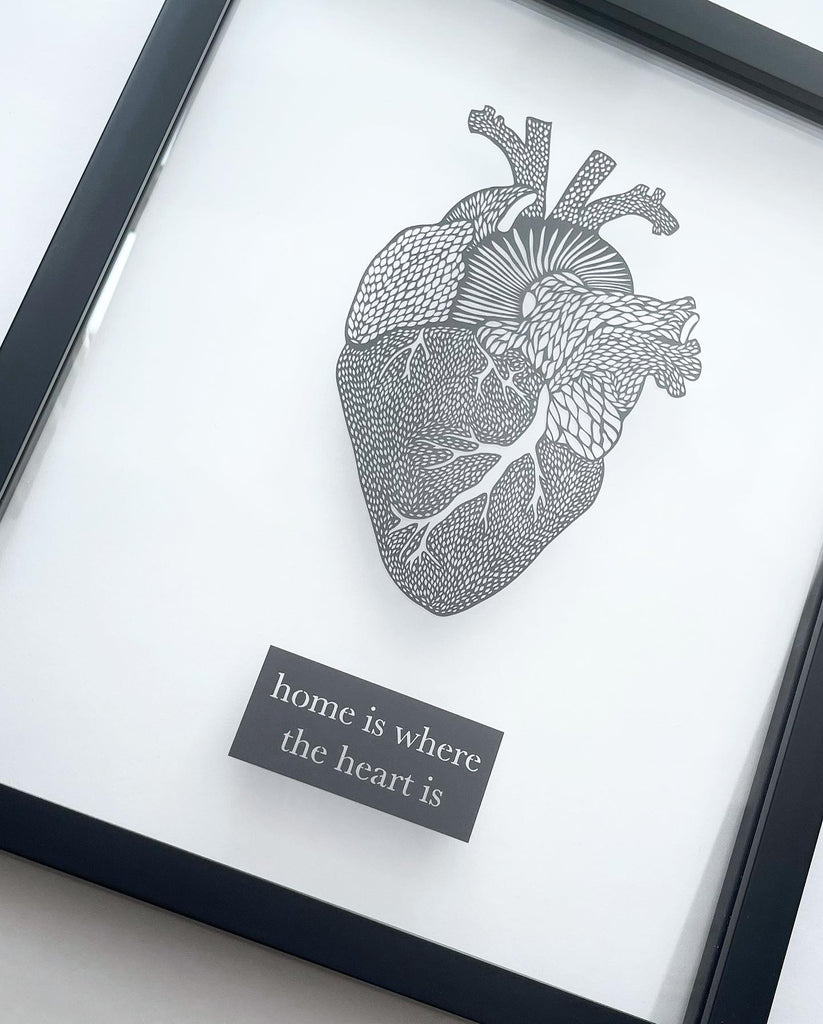 Black Floating Frame for Papercuttings