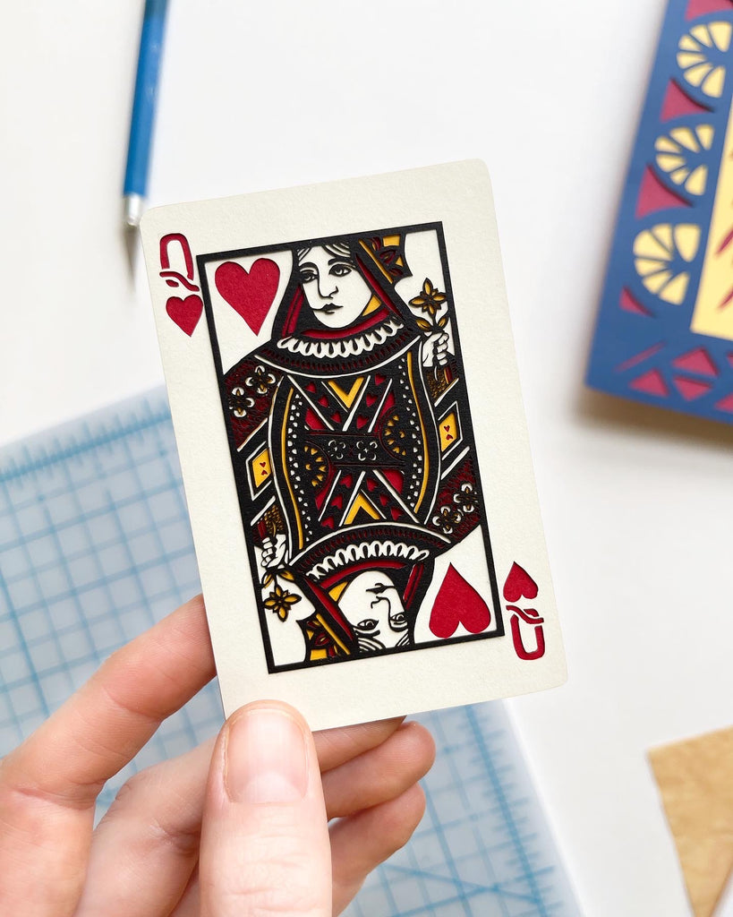 Queen of Hearts Papercutting
