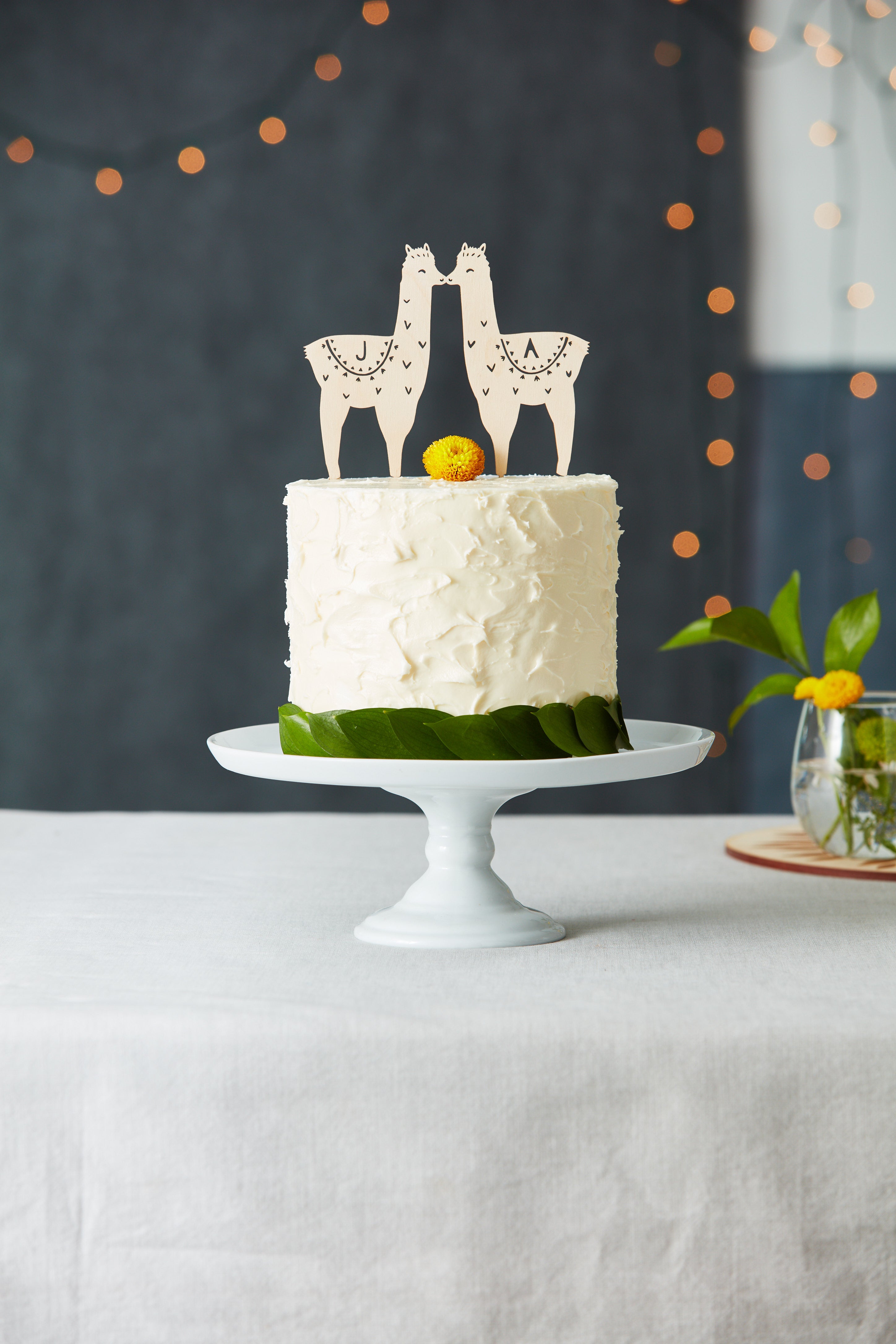 Llama Custom Wedding Cake Topper