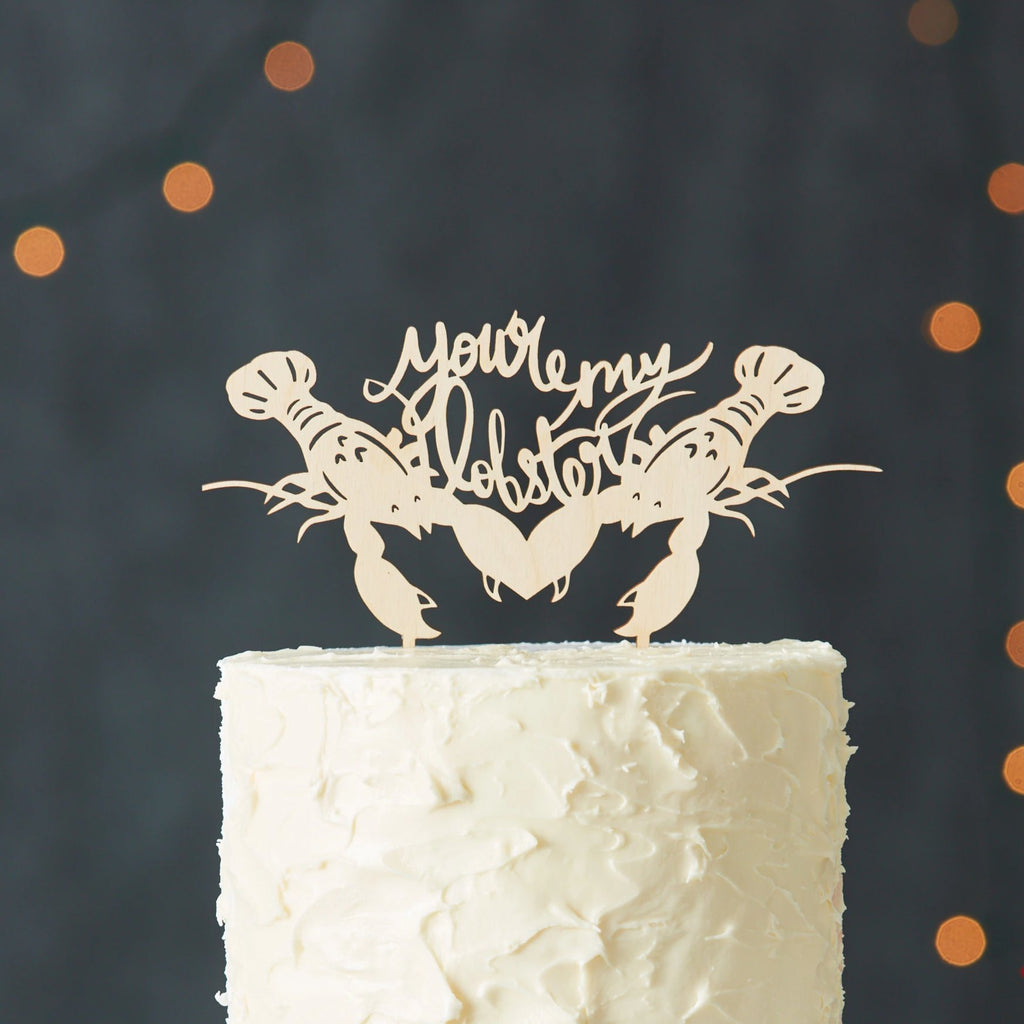You're My Lobster Wedding Cake Topper