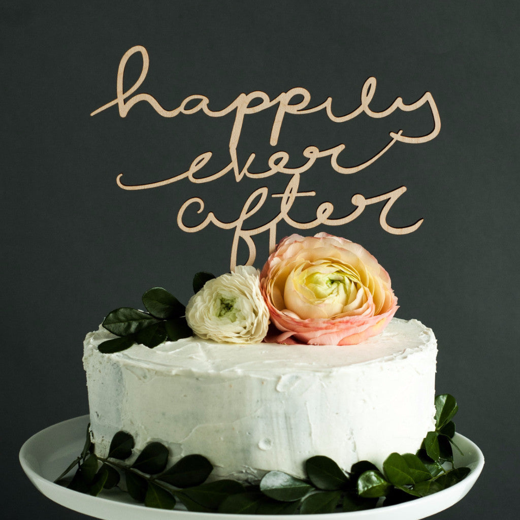 Wedding Cake Topper - Happily Ever After