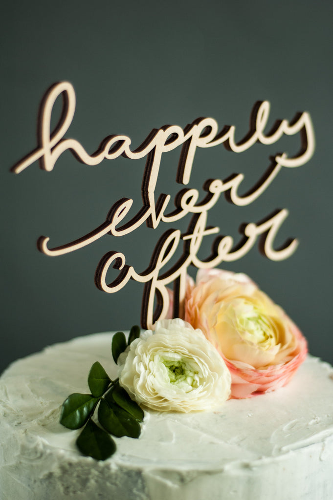Wedding Cake Topper - Happily Ever After