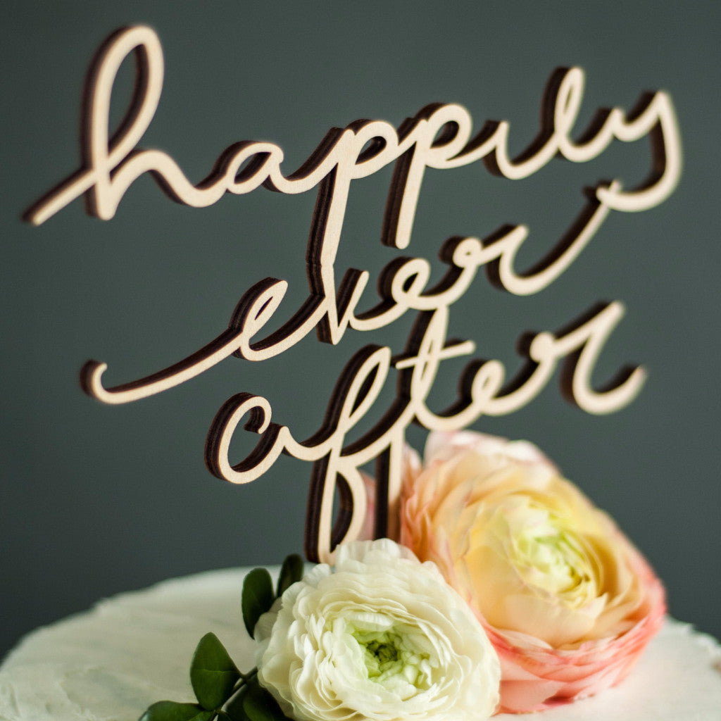 Wedding Cake Topper - Custom Lettering