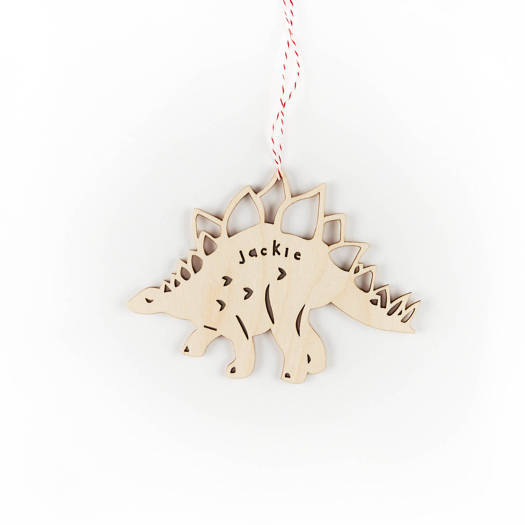 Custom Stegosaurus Dinosaur Ornament