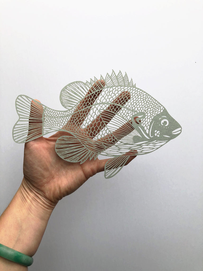 Sunfish Papercutting Artwork