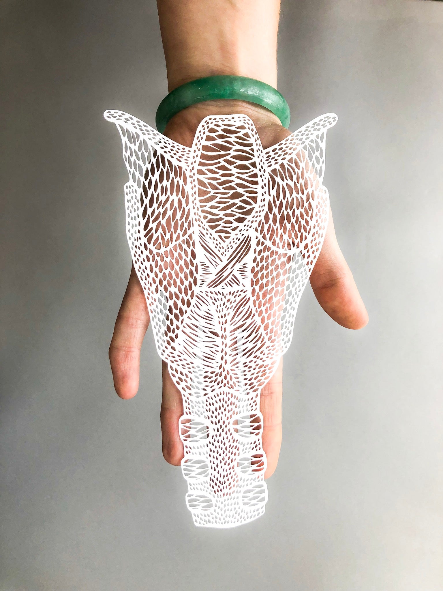 Anatomical Larynx Papercutting Artwork