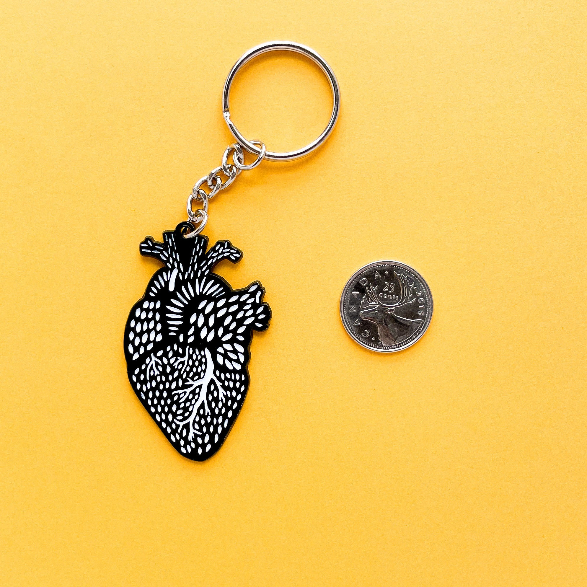 Heart Enamel Keychain