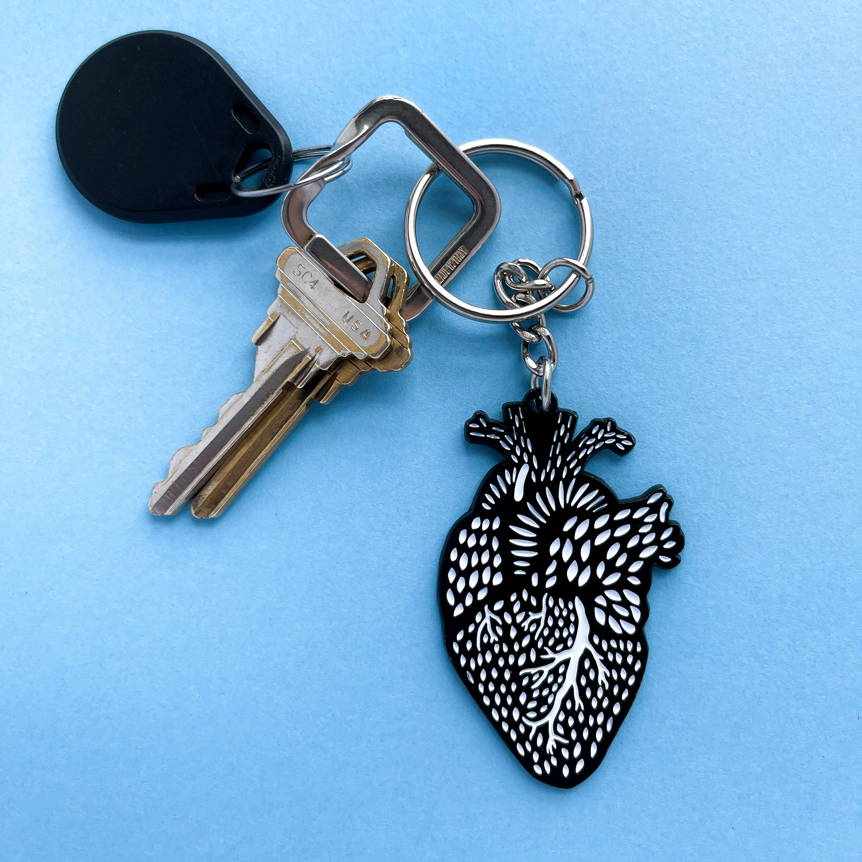 Heart Enamel Keychain