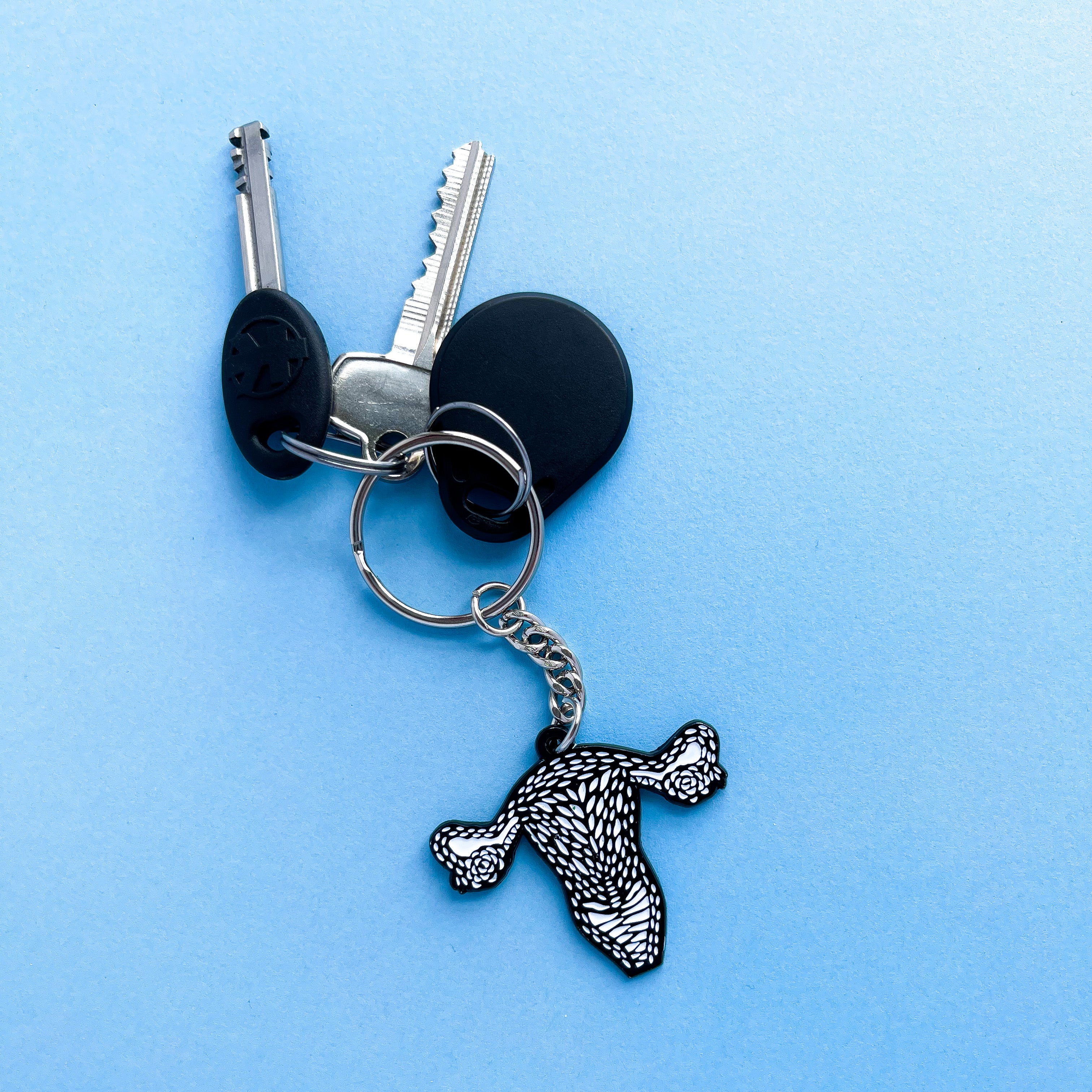 Uterus Enamel Keychain