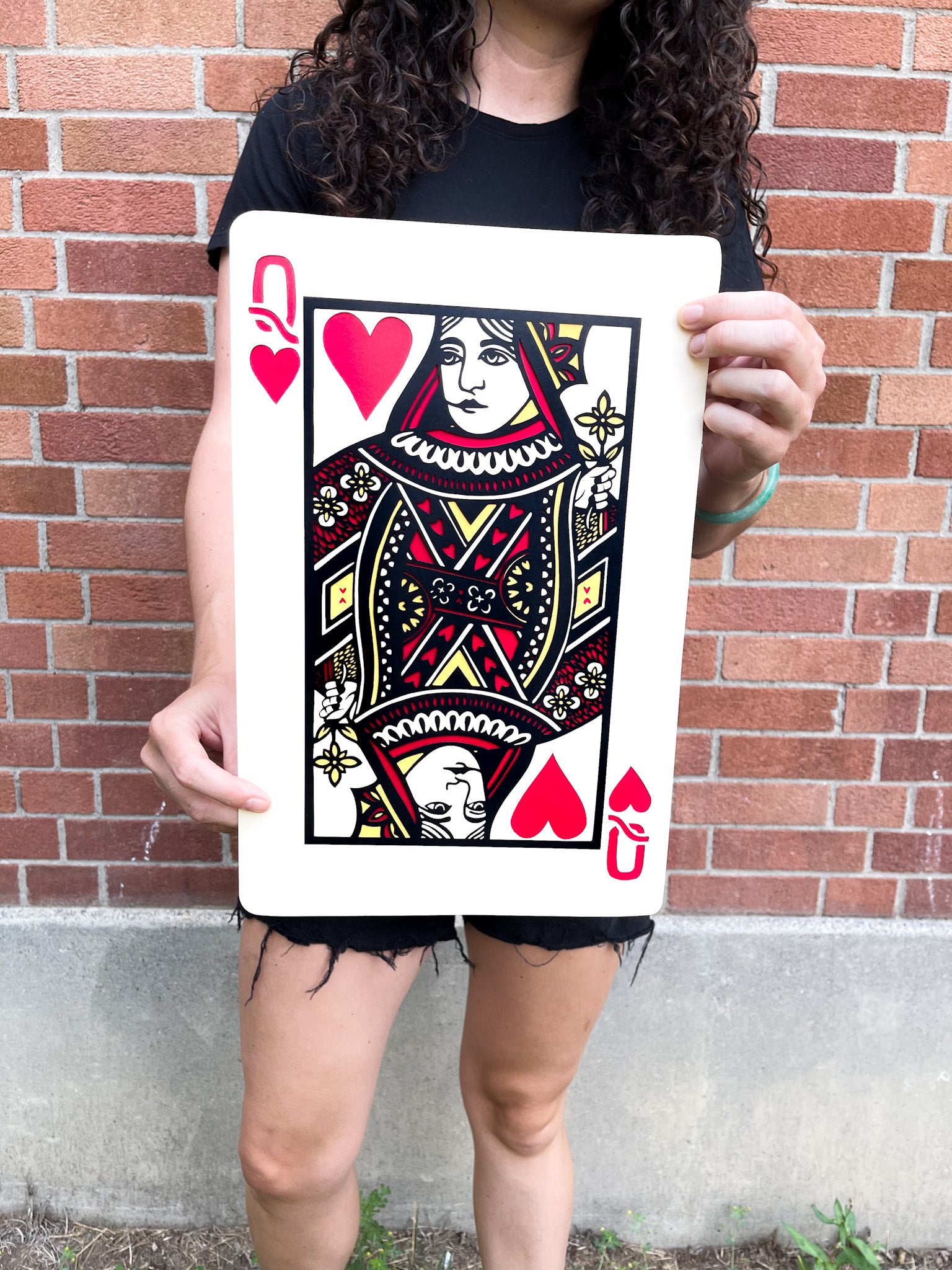 Queen of Hearts Papercutting