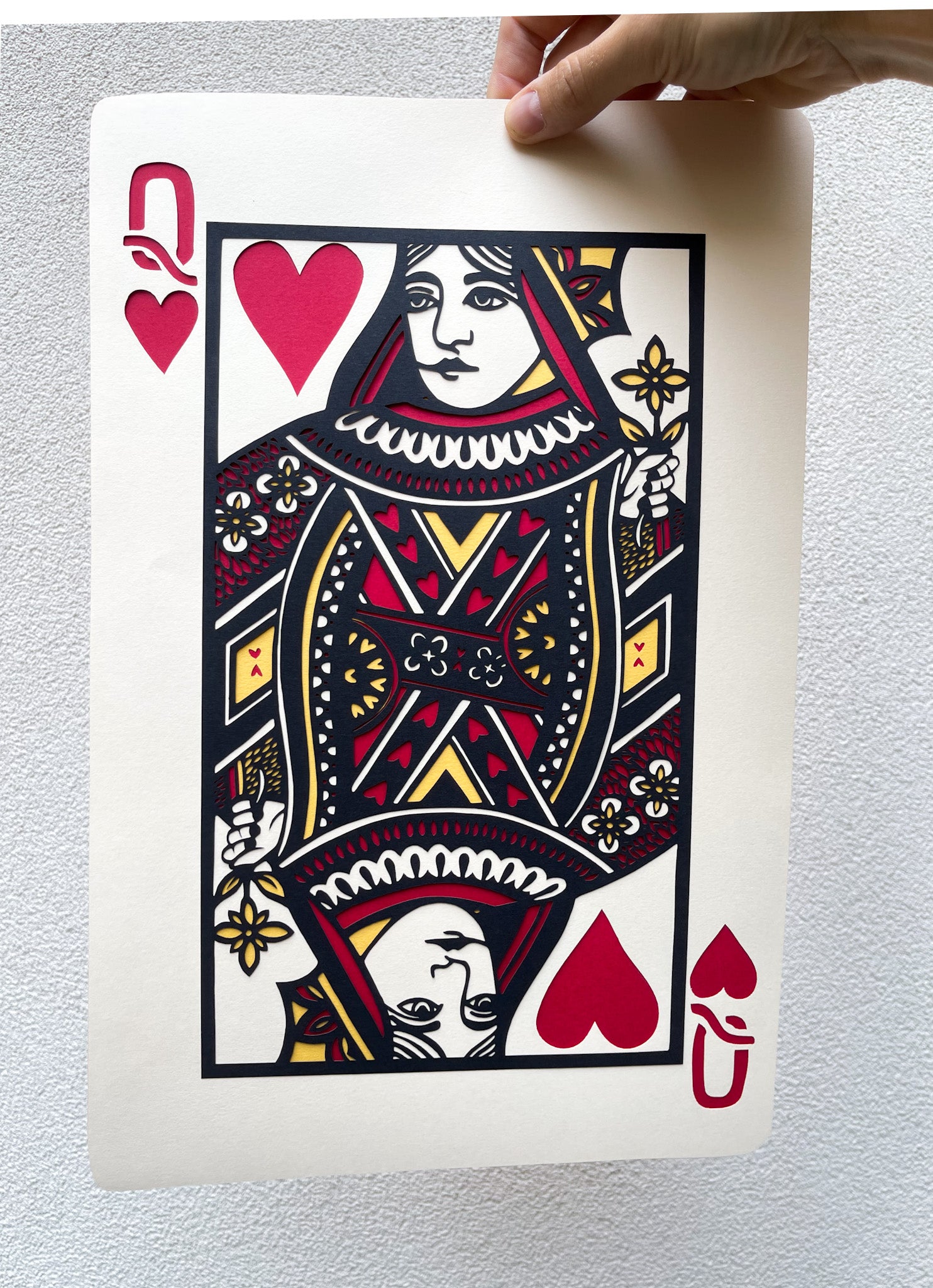 Queen of Hearts Papercutting