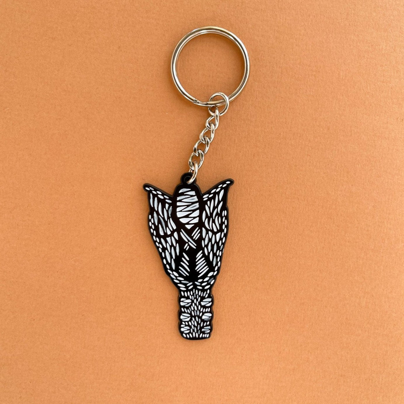 Larynx Enamel Keychain