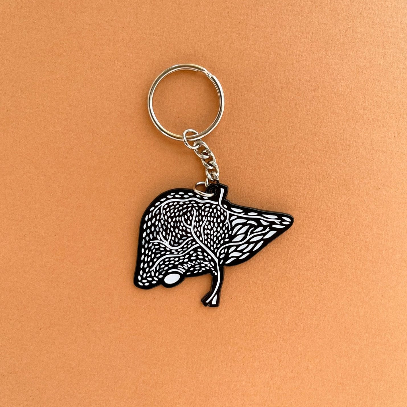 Liver Enamel Keychain