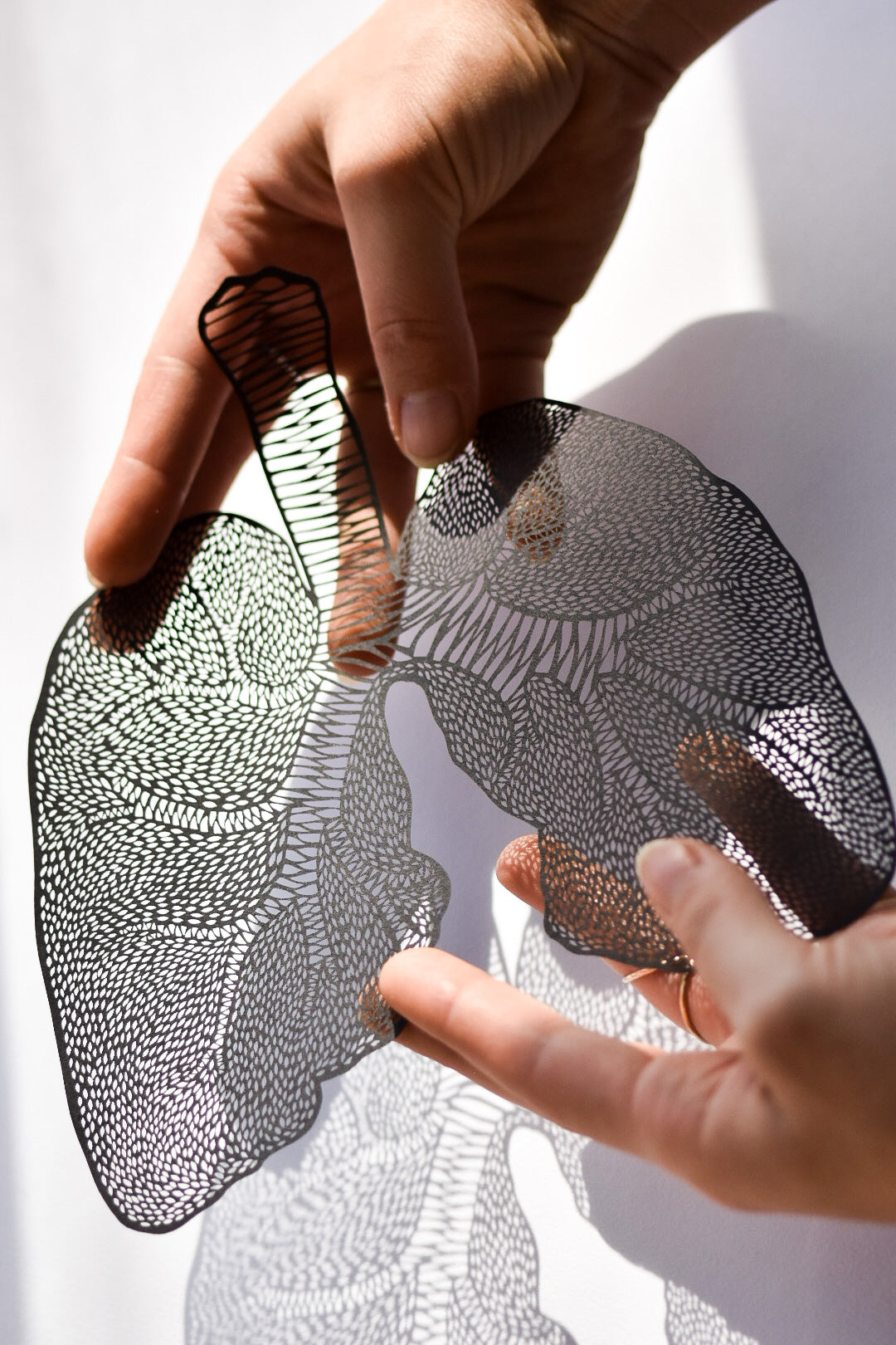 Anatomical Lungs Papercutting Artwork