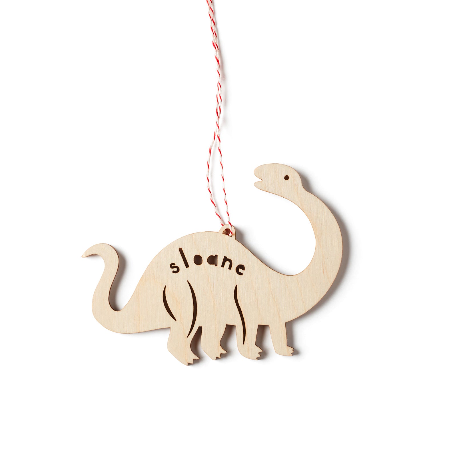 Brontosaurus Dinosaur Custom Ornament