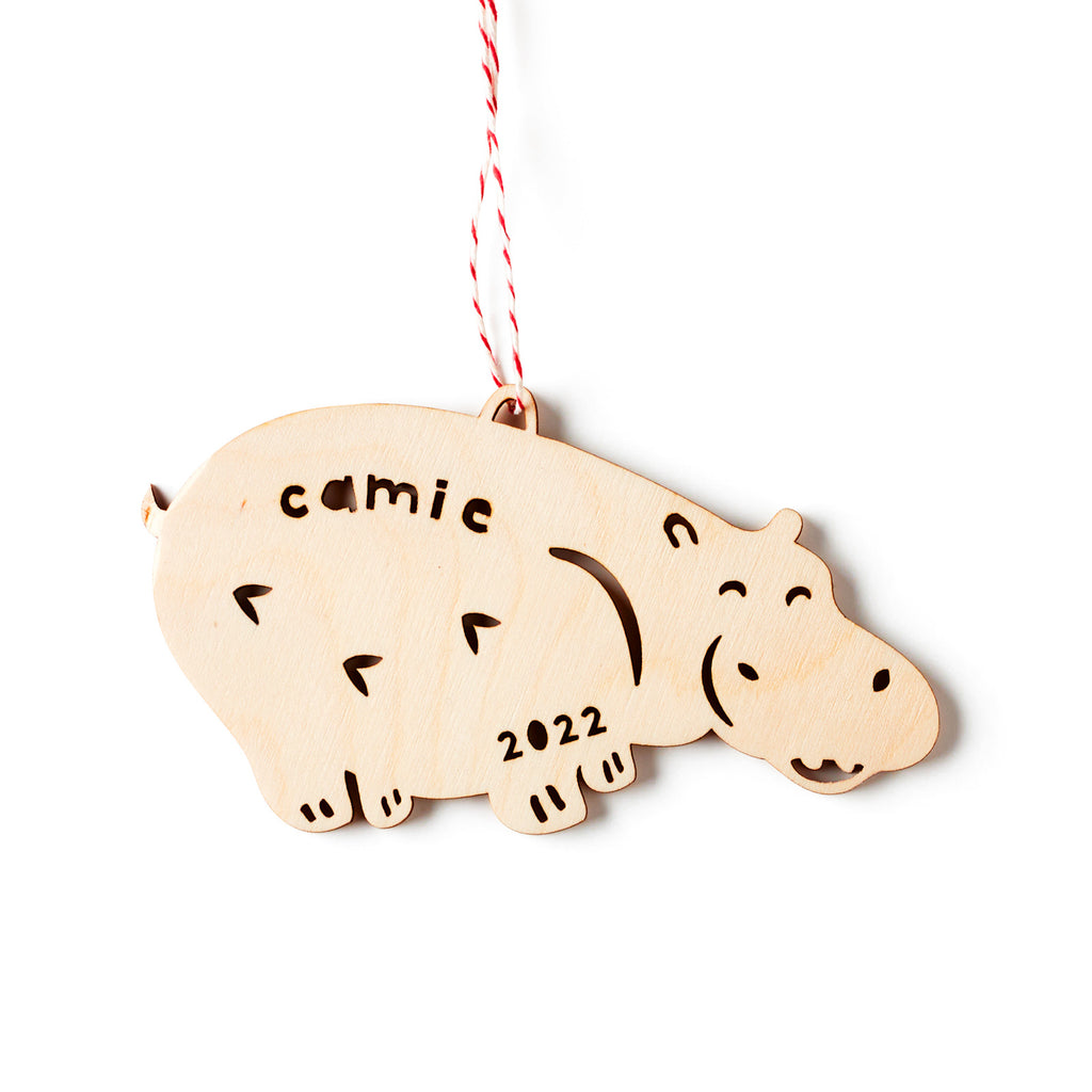 Hippopotamus Custom Ornament