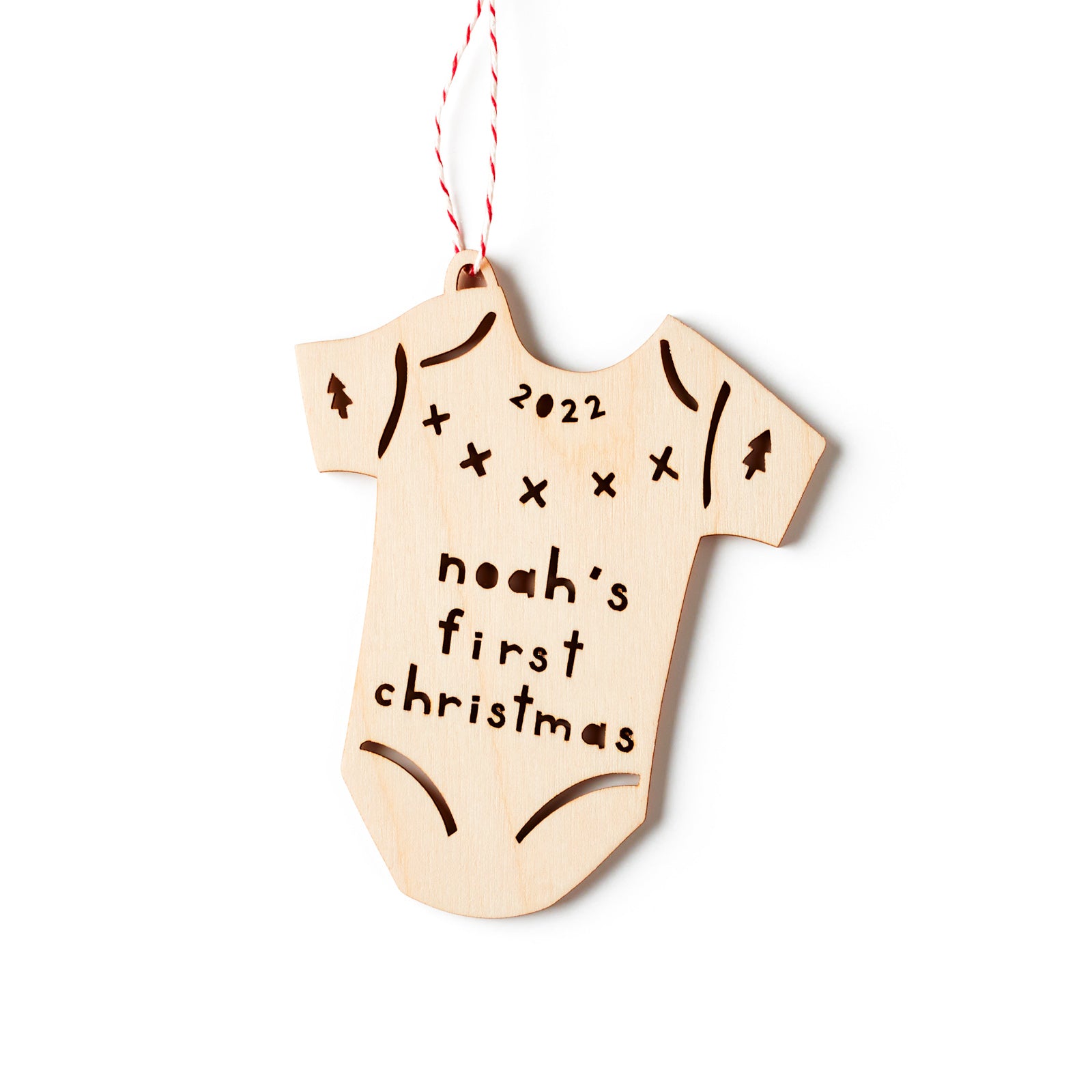 Custom Onesie Baby's First Christmas Ornament