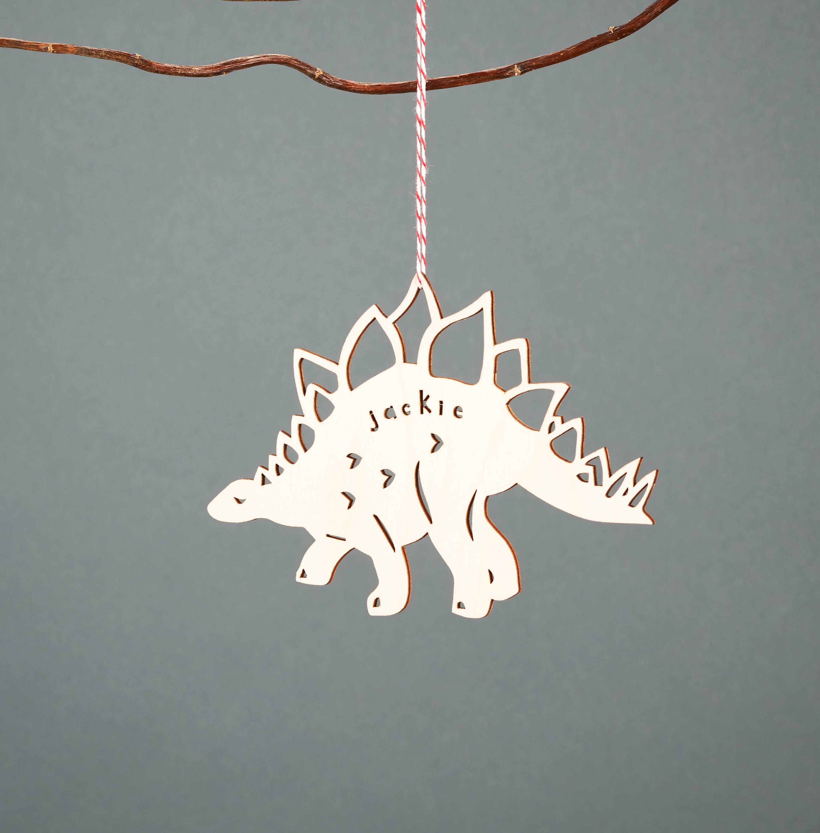 Custom Stegosaurus Dinosaur Ornament