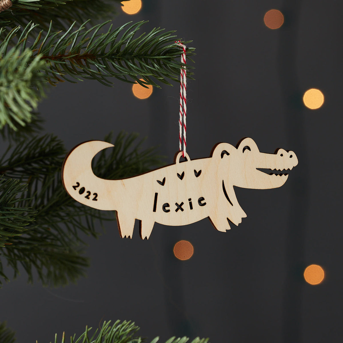 Crocodile Custom Ornament