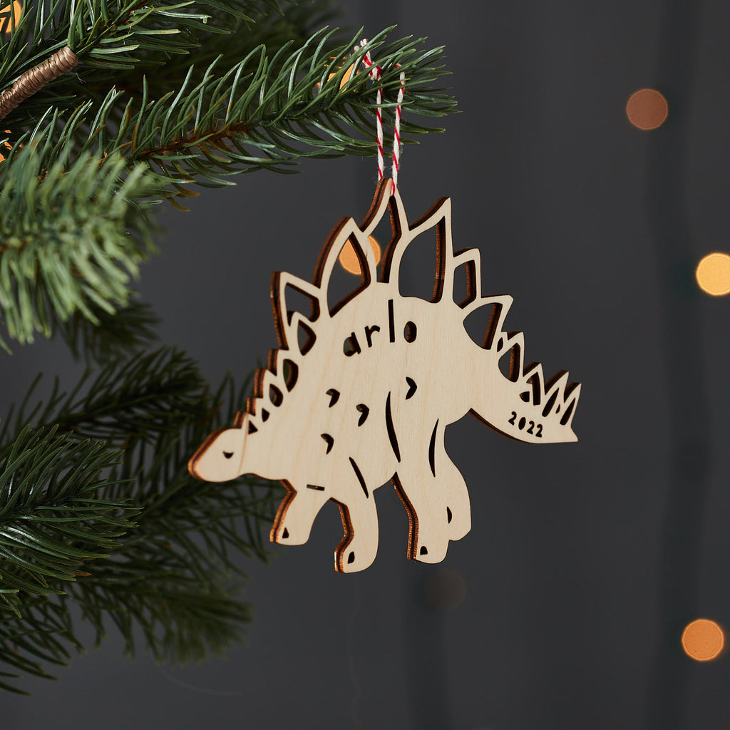 Custom Stegosaurus Dinosaur Ornament