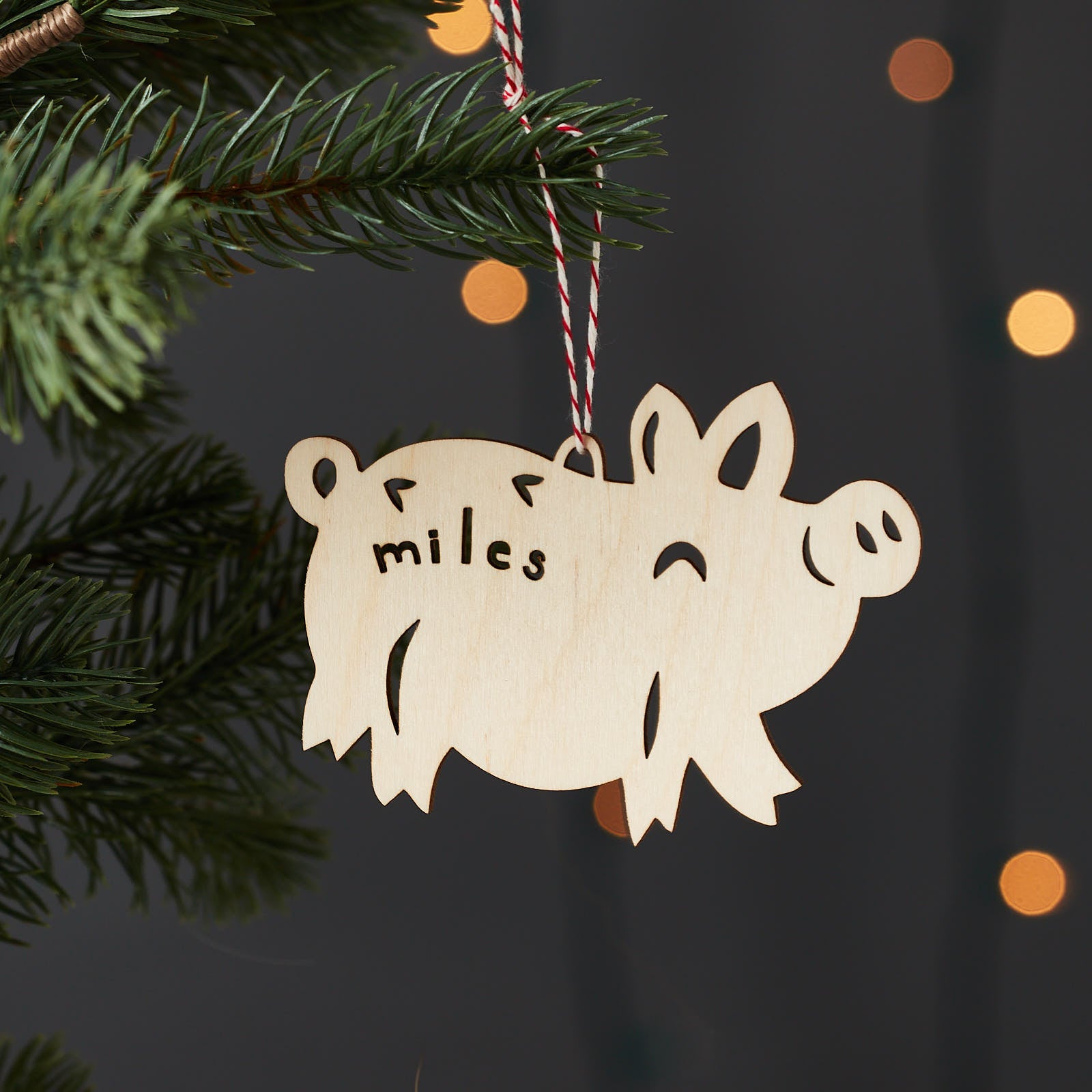 Pig Custom Ornament