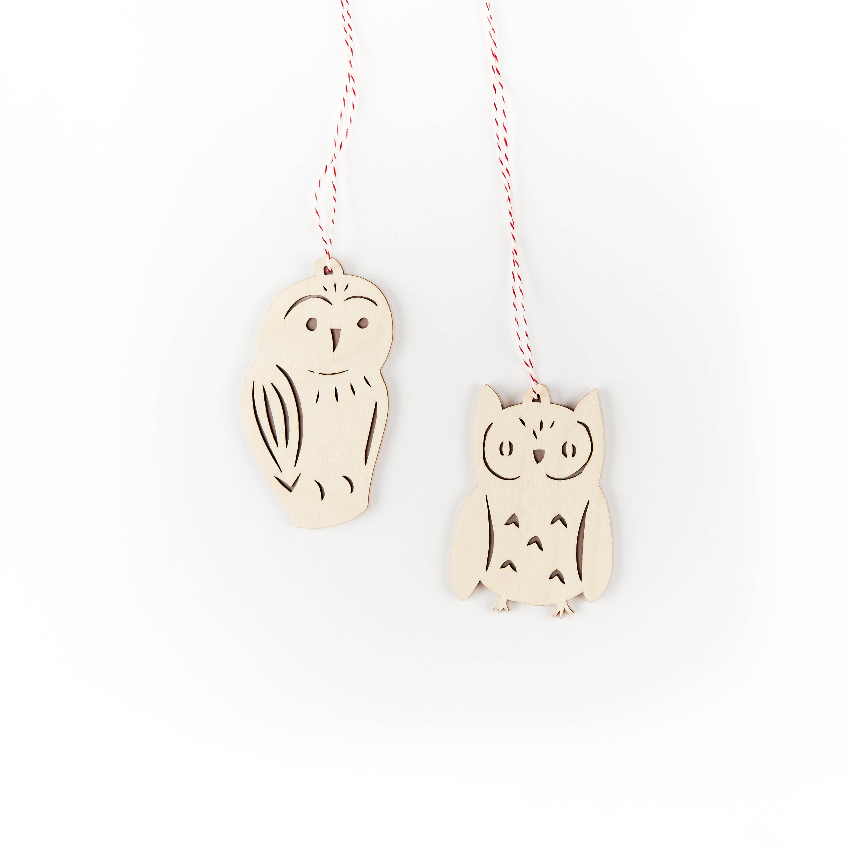 Owl Ornaments (set of 2)