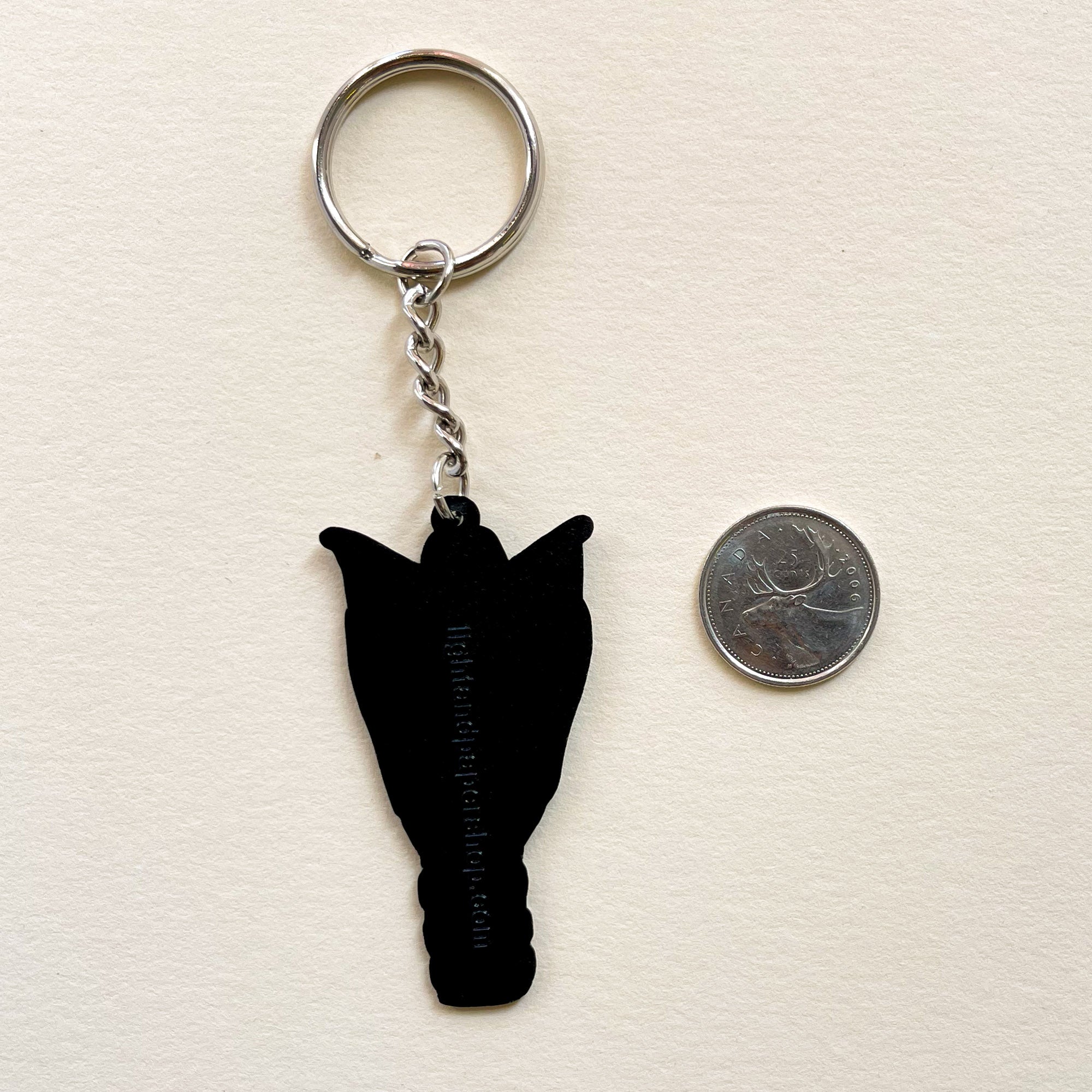 Larynx Enamel Keychain