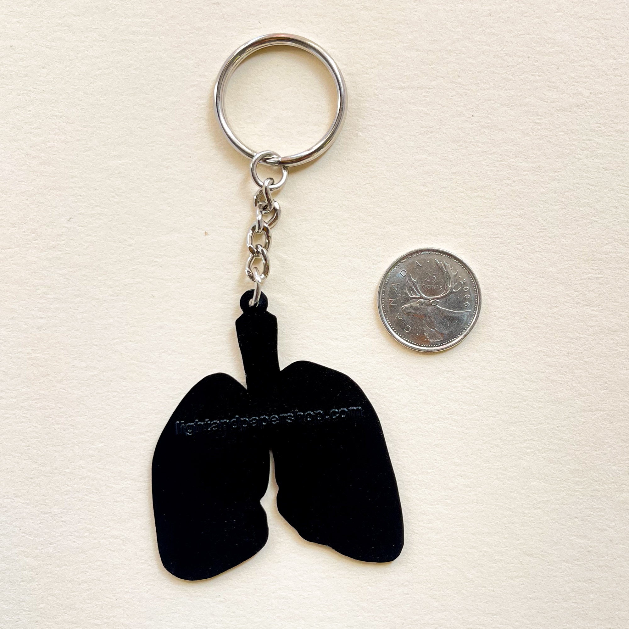 Lungs Enamel Keychain