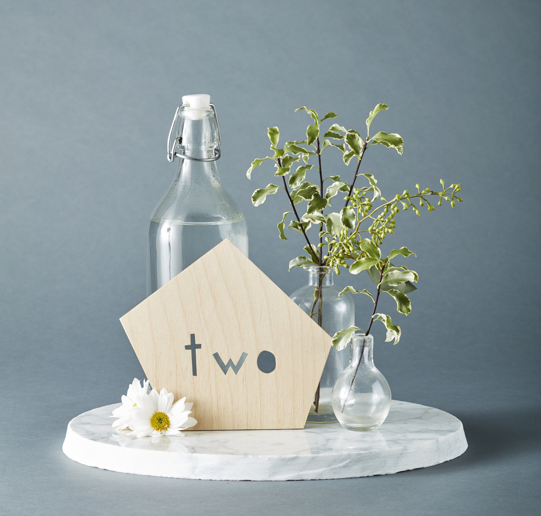 Geometric Wedding Table Numbers