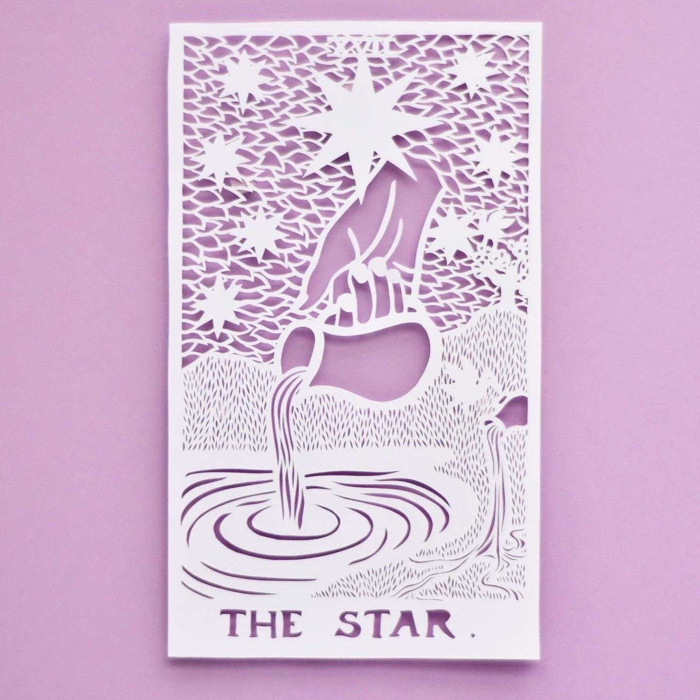 The Star Tarot Card Papercutting