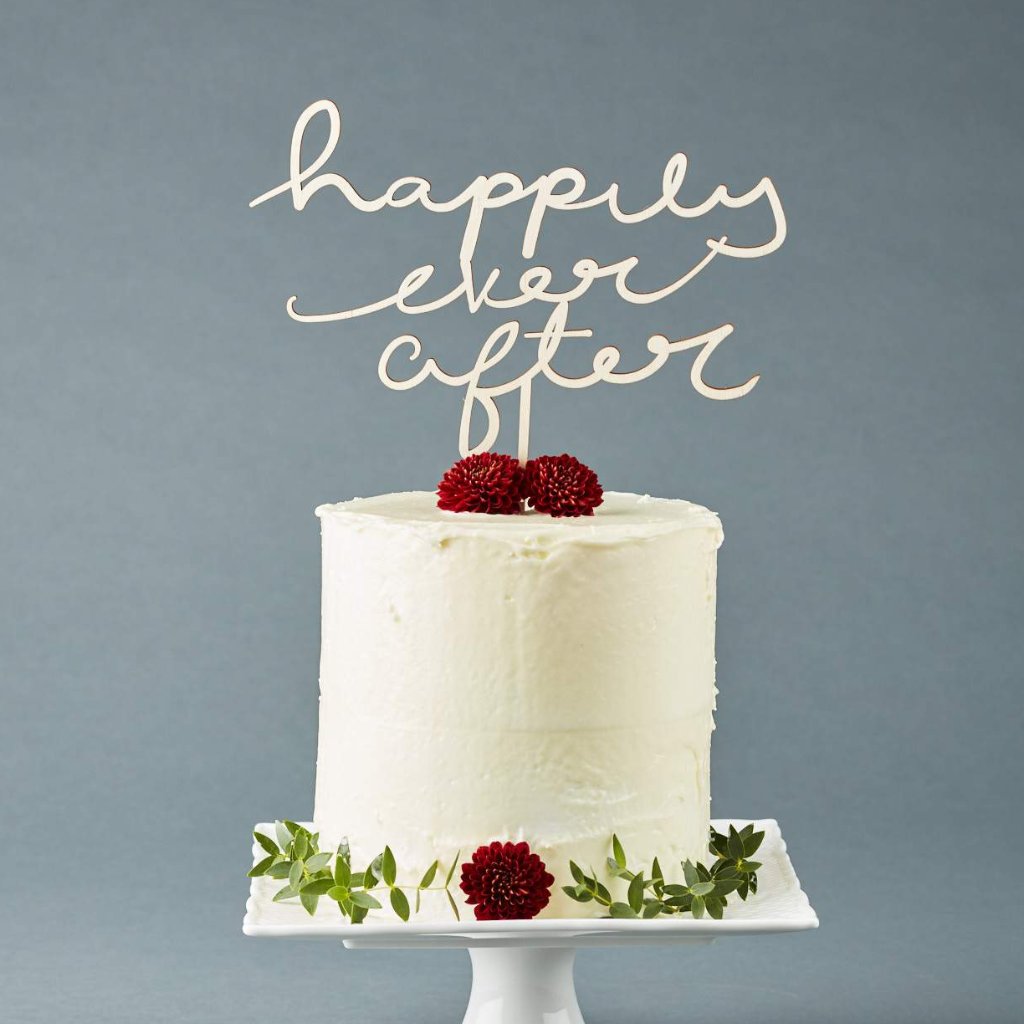 Wedding Cake Topper - Happily Ever After