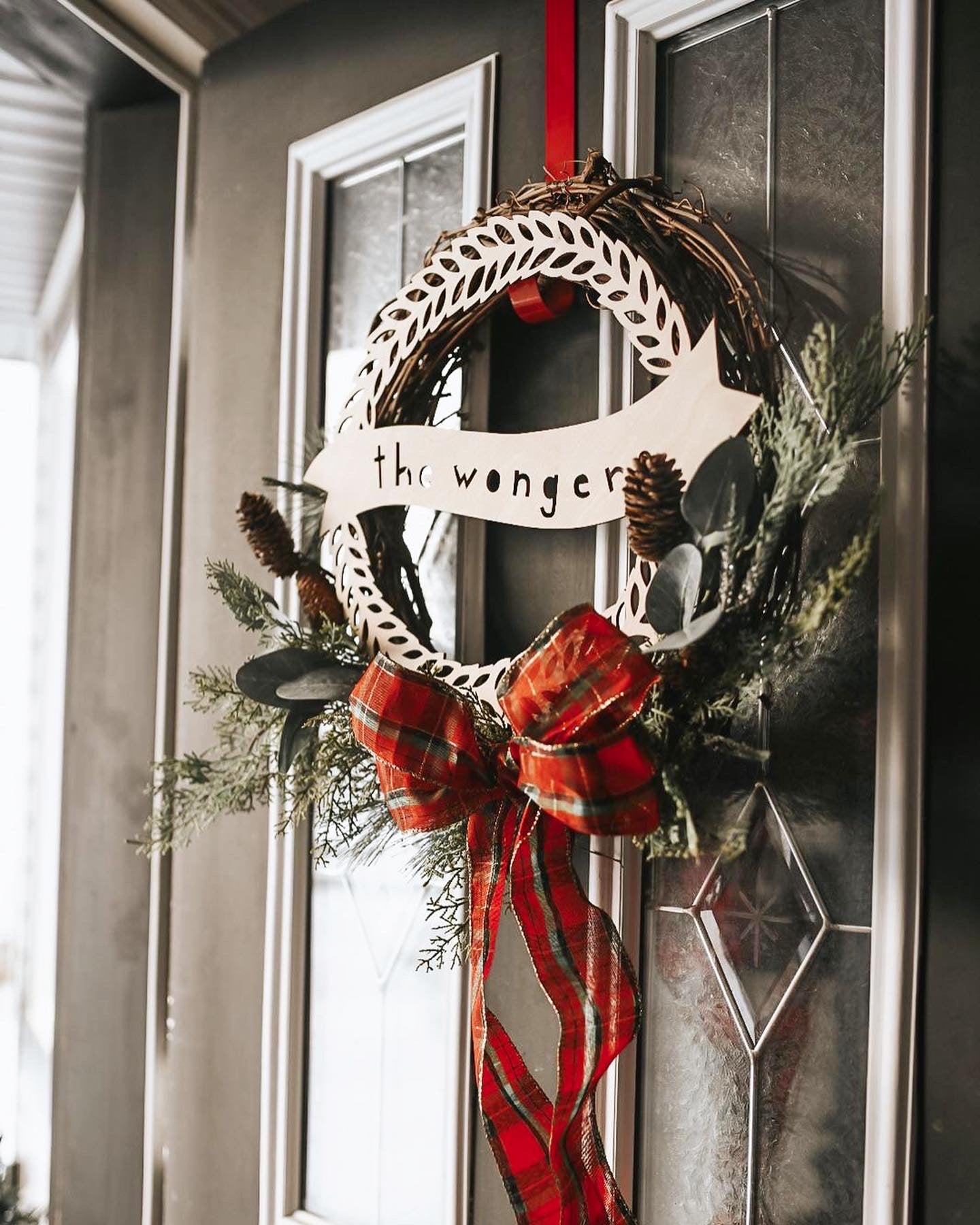 Custom Wreath- Lasercut Birch