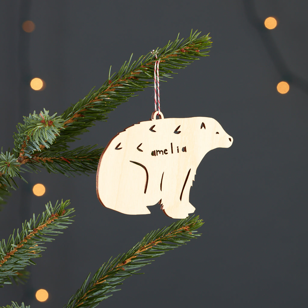 Custom Bear Ornament