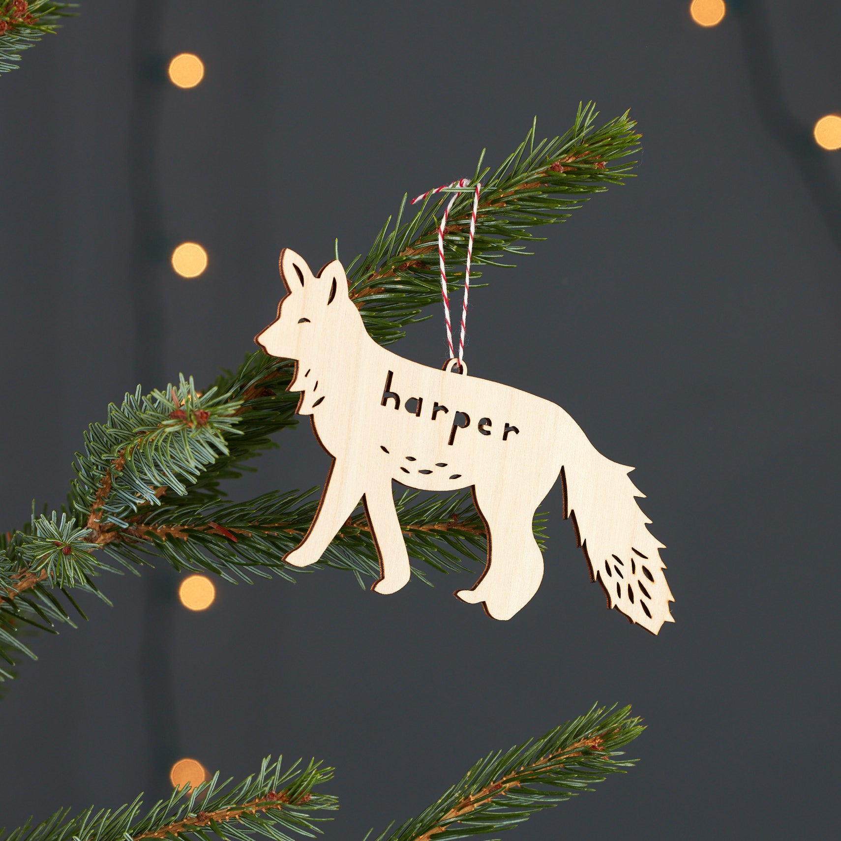 Custom Fox Ornament