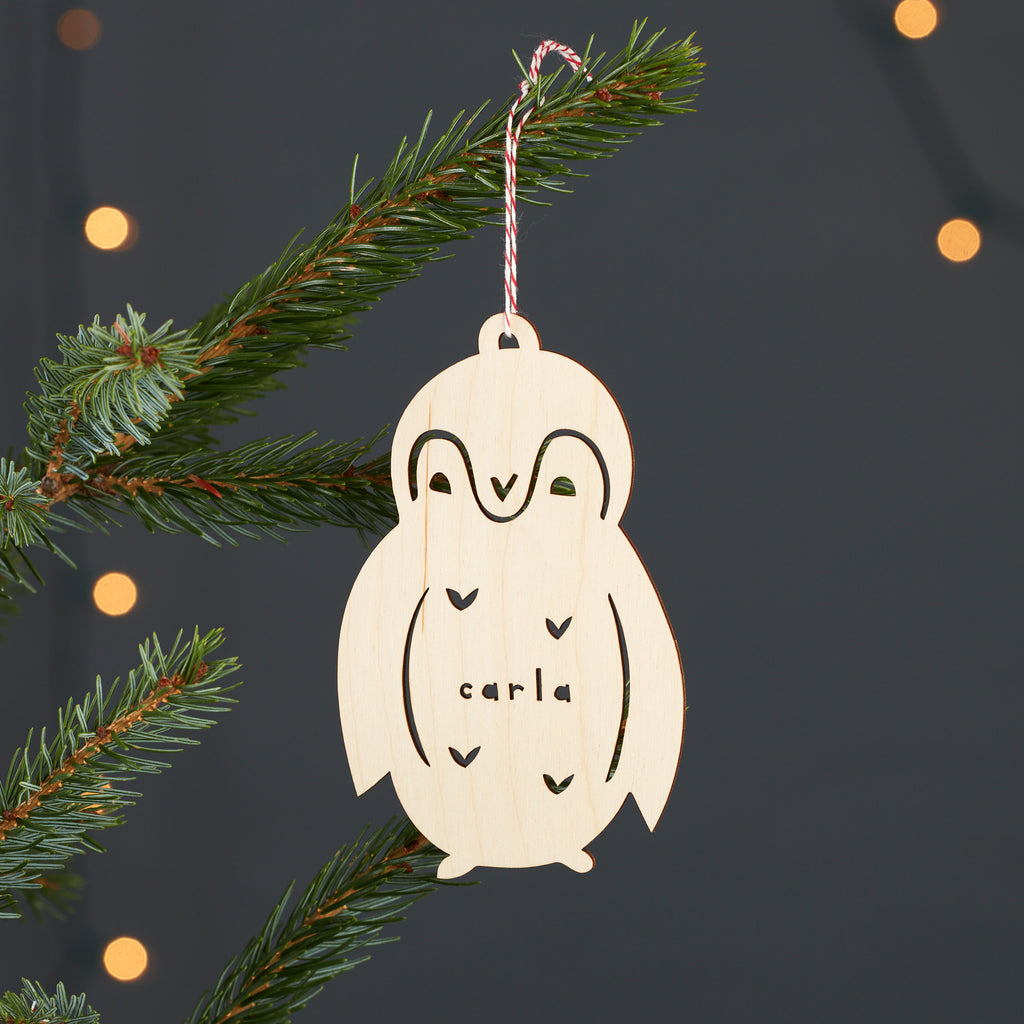Custom Penguin Ornament