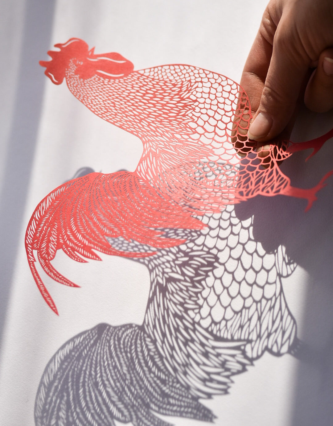 Rooster Papercutting Artwork