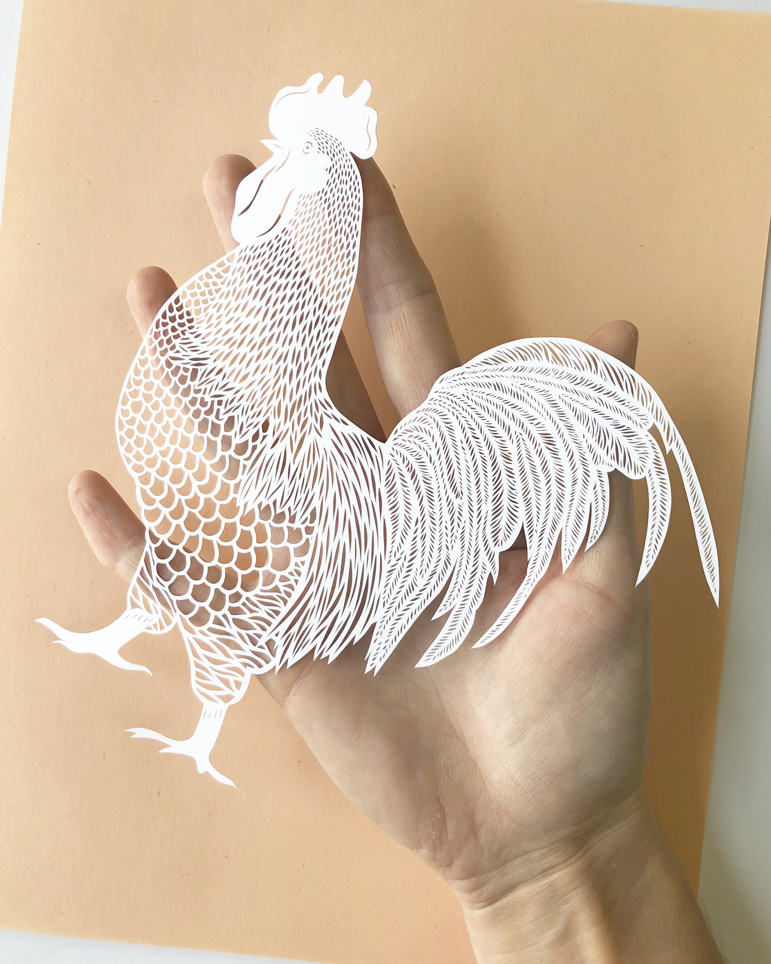 Rooster Papercutting Artwork