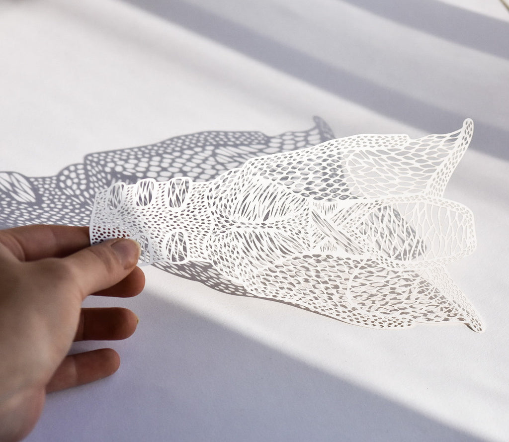 Anatomical Larynx Papercutting Artwork