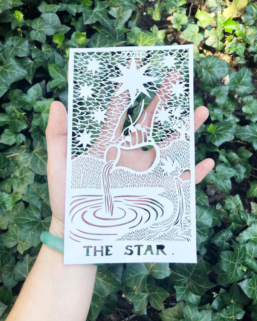 The Star Tarot Card Papercutting