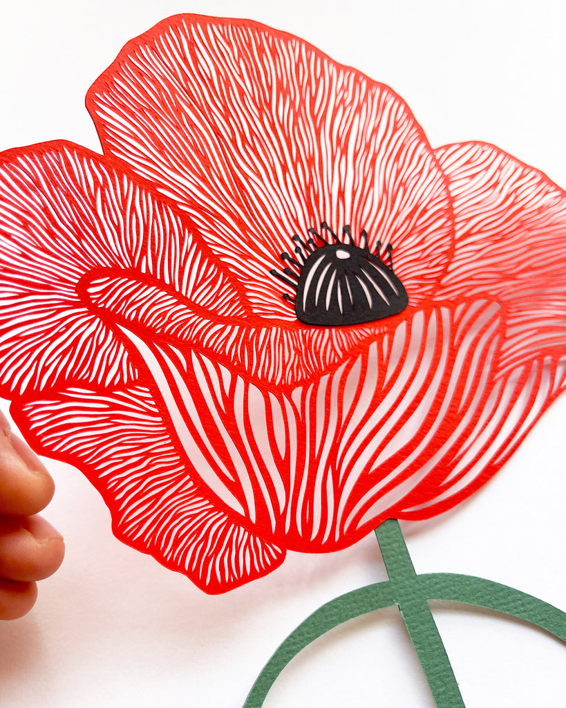 Poppy Papercutting