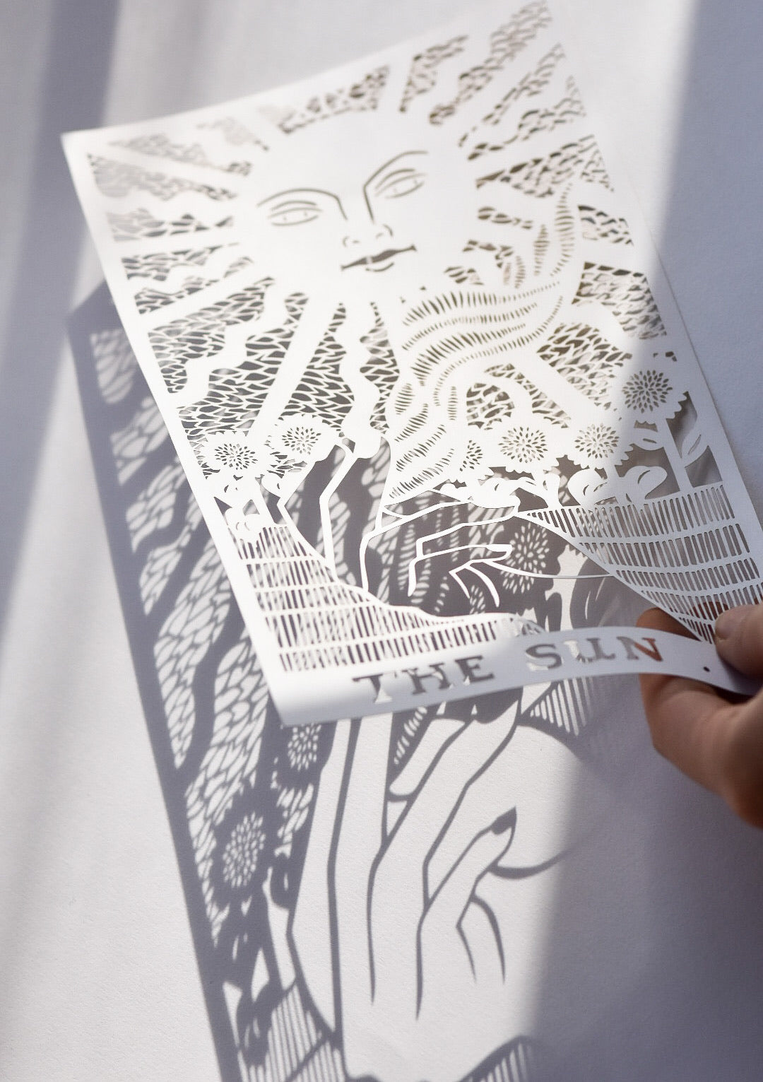 The Sun Tarot Card Papercutting