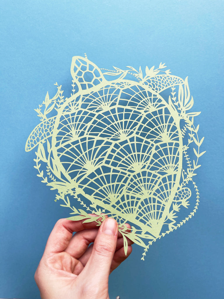 Sea Turtle Papercutting Artwork