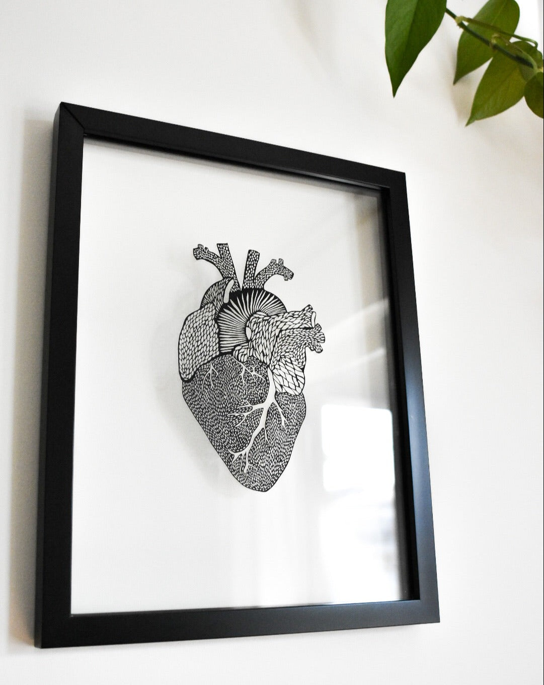 Anatomical Heart Papercutting Artwork