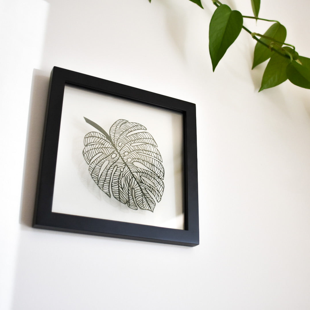 Monstera Leaf Papercutting