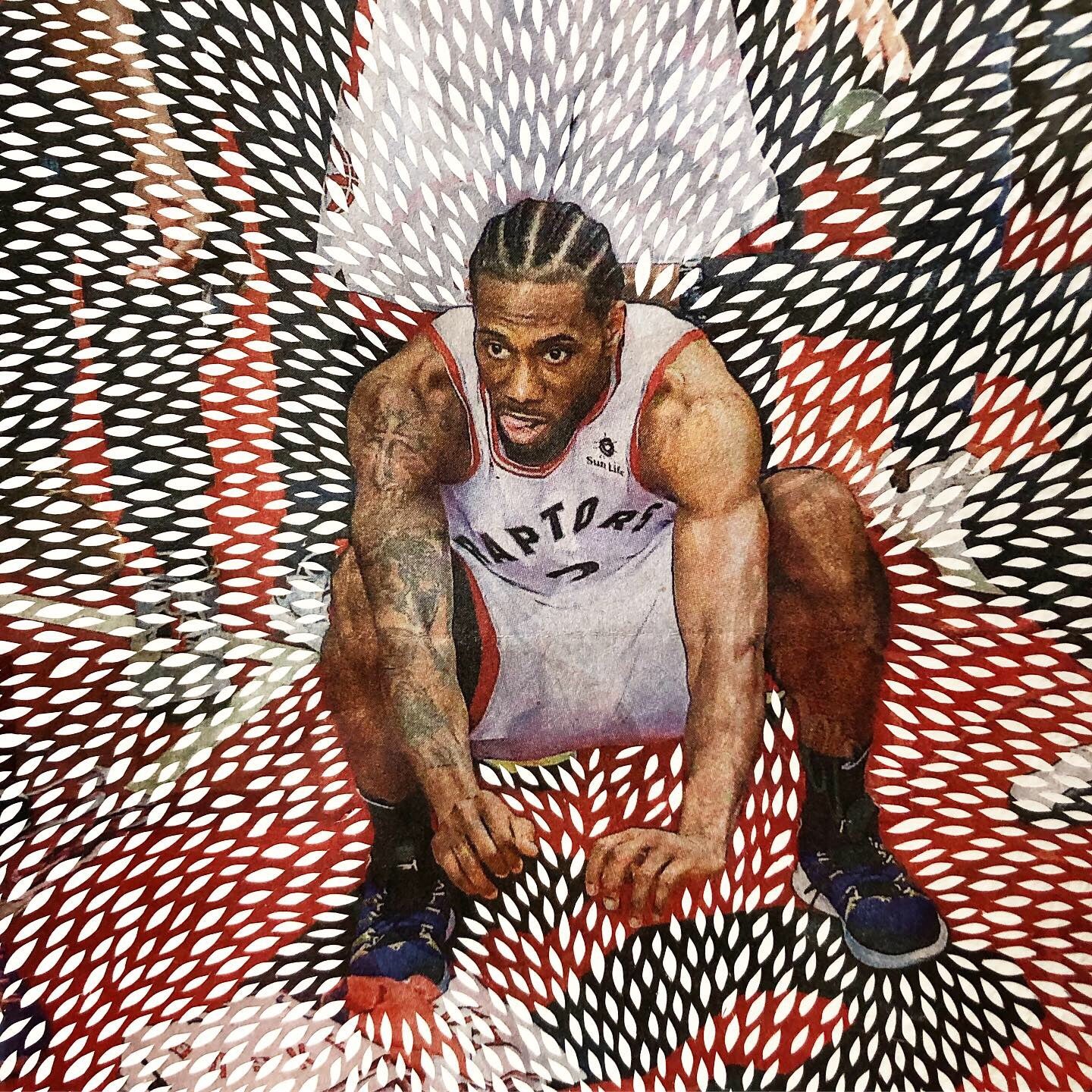 THE SHOT - Kawhi Leonard Toronto Star handcut papercutting