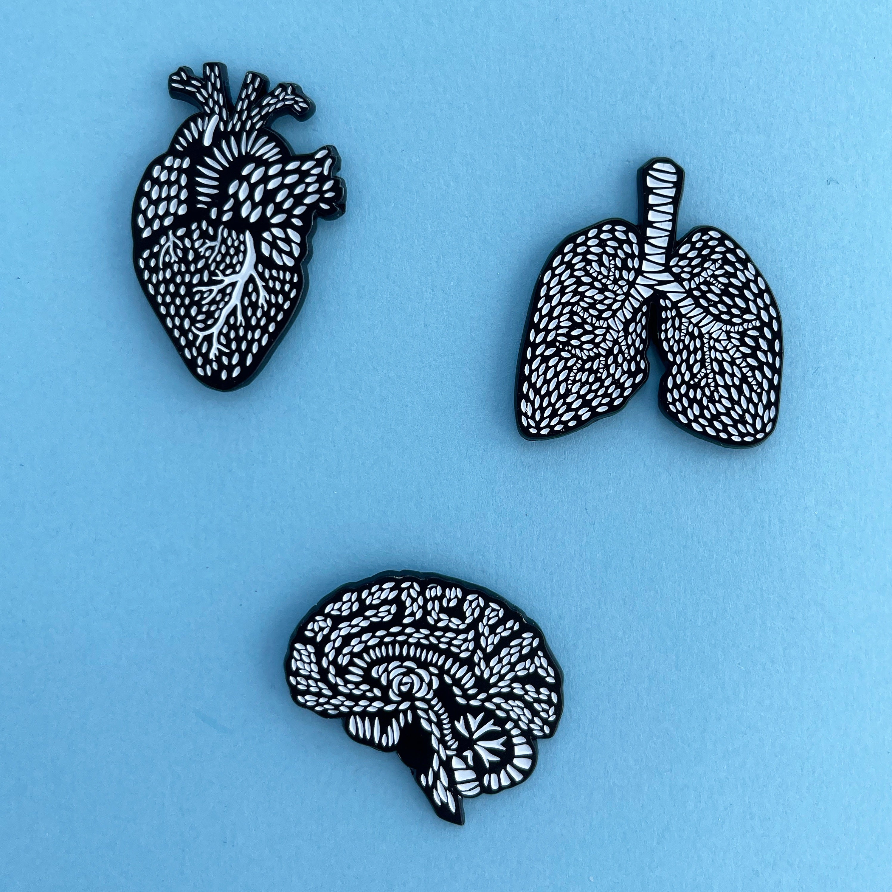 Lungs Enamel Magnet