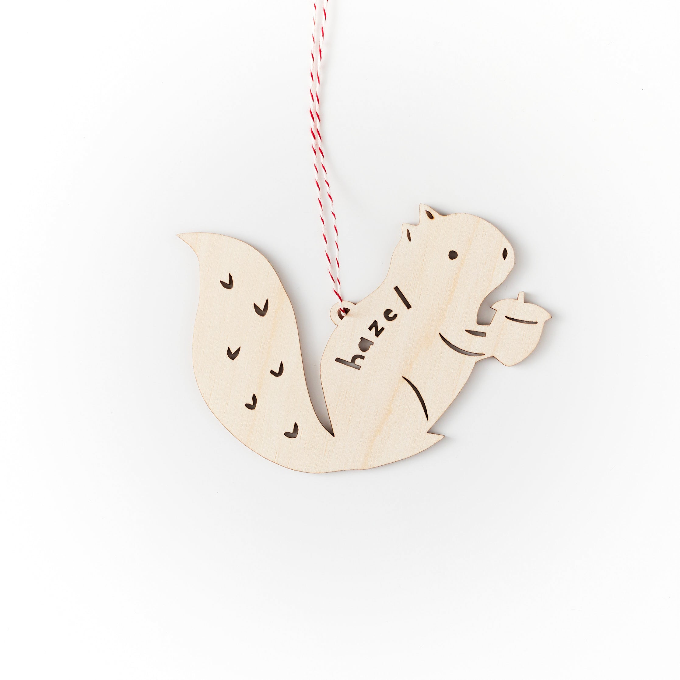 Custom Squirrel Ornament