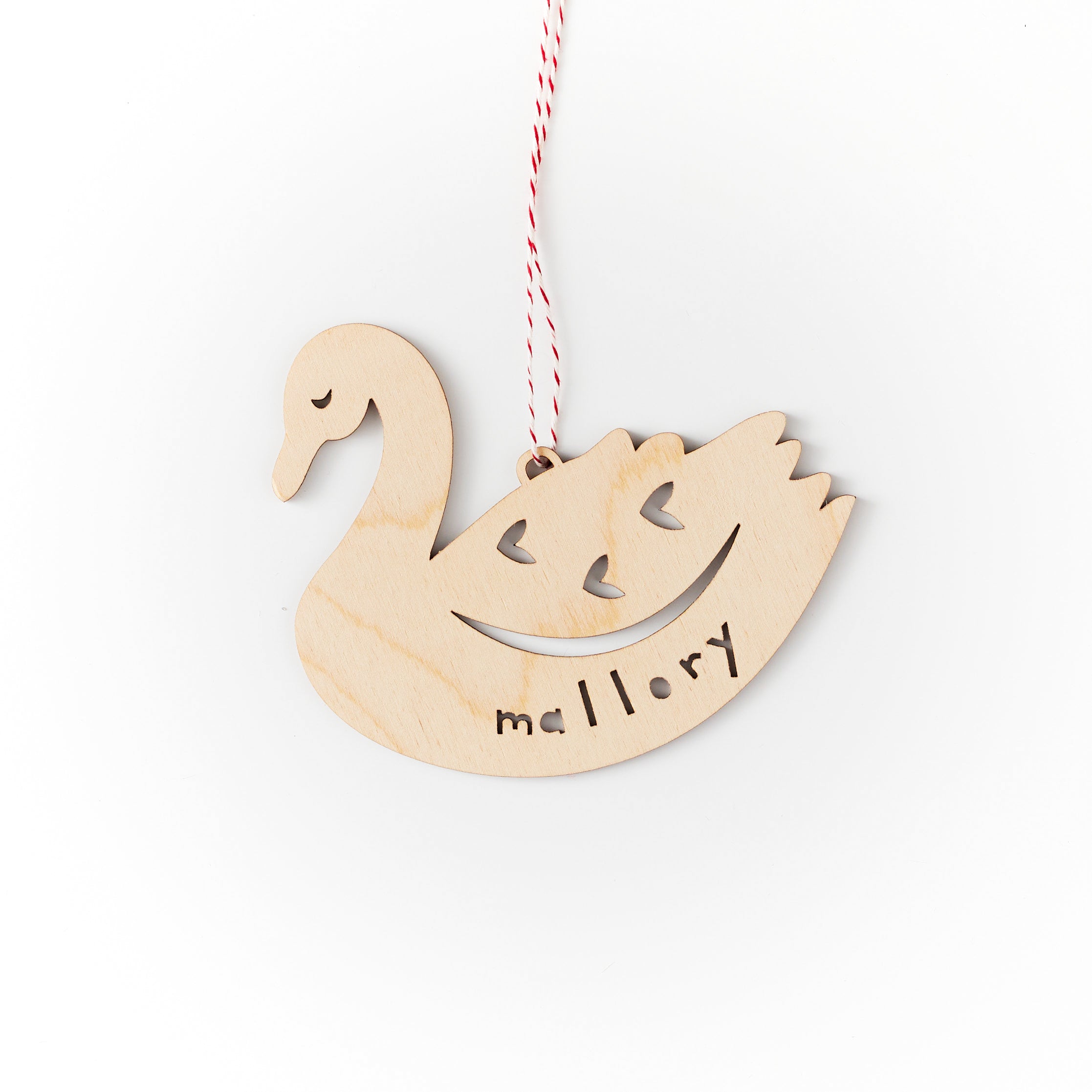 Custom Swan Ornament