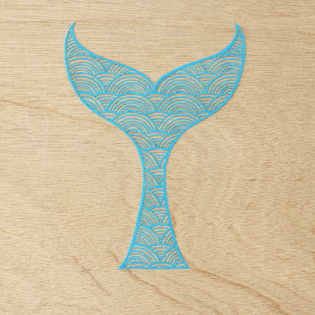 Whale Tail Papercutting Artwork